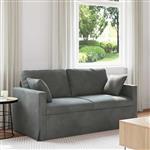 vidaXL Bank Donkergrijs 158 x 78 x 80 cm Fluweel