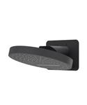 Hoofddouche IVY HALO Wandmodel Inc. Wandbeugel en Inbouwbox 32 cm Mat Zwart PED