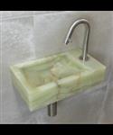 Fontein BWS Onyx Kraangat Rechts Groen 39x22x10 Cm