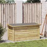 vidaXL Opbergbox Naturel 119 x 44,5 x 58 cm Geïmpregneerd grenenhout
