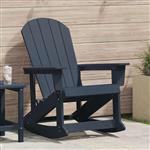 vidaXL Adirondack Schommelstoel Marineblauw 92 x 73,5 x 92 cm HDPE