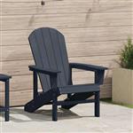 vidaXL Adirondack-stoel Marineblauw 82 x 74 x 92 cm HDPE