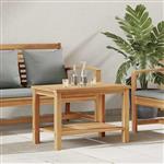 vidaXL Salontafel met opslag Bruin 70 x 40 x 45 cm Massief Teakhout