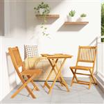 vidaXL Tuin Bistro Set 3 pcs Bruin Massief Acaciahout