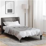 vidaXL Vol jaar dekbed Zilver 140 x 220 cm Satijn en Microfiber