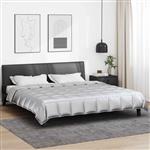 vidaXL Zomer Dekbed Zilver 200 x 240 cm Satijn en Microfiber