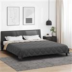vidaXL Vol jaar dekbed Antraciet en Taupe 200 x 200 cm Microfiber