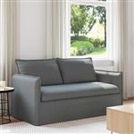 vidaXL Bank Donkergrijs 156 x 82 x 85 cm Stof