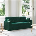 vidaXL Bank Donkergroen 198 x 78 x 80 cm Fluweel