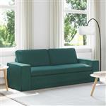 vidaXL Bank Donkergroen 222 x 80 x 82 cm Stof