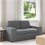 vidaXL Bank Donkergrijs 162 x 80 x 82 cm Stof