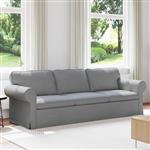 vidaXL Bank Lichtgrijs 245 x 82 x 80 cm Stof
