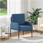 vidaXL Banken met kussen 55cm Blauw Multiplex