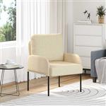 vidaXL Banken met kussen 55cm Crème Multiplex