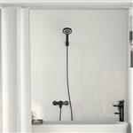 vidaXL Doucheset Zwart G 1 / 2 inch