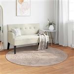 vidaXL Vloerkleden Rond GALATI Beige Ø 200 CM Polyester