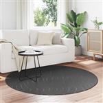 vidaXL Vloerkleden Rond PALMERAS Antraciet Ø 200 CM Polyester