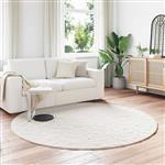 vidaXL Antislip neplederen konijnenbont vloerkleed Olite Crème