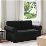 vidaXL Bank Zwart 155 x 82 x 80 cm Stof