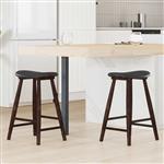 vidaXL Eettafelstoelen 2 pcs Licht Bruin 46 x 37 x 63 cm