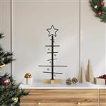 vidaXL Metalen kerstboom Zwart 59,5 cm Poedergecoat staal