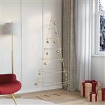 vidaXL Metalen kerstboom met standaard Goud 180 cm Poedergecoat staal