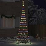 vidaXL LED Kerstboom met 455 LED Multikleur 399 cm Metaal