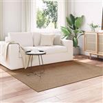 vidaXL Vloerkleden Vierkant AGIRA Naturel 120 x 120 cm Polyester