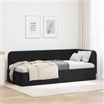 vidaXL Hoekbedframe Zwart 80 x 200 cm Fluweel