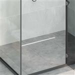 vidaXL 360° Doucheafvoer Met Slank Model Zilver 60 cm