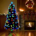 vidaXL Kunstkerstboom met 160 LED met standaard Groen 150 cm PVC