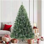 vidaXL Kunst Kerstboom met Geveerde Takken, Sneeuw Bedekt Groen 180 cm