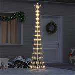 vidaXL LED Kerstboom met 290 LED met standaard Warmwit 250 cm Metaal