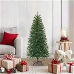 vidaXL Kunstkerstboom met standaard Groen 120 cm PVC, PE en staal