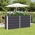 vidaXL Plantenbak Antraciet 160 x 40 x 75 cm Staal