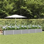 vidaXL Plantenbak Lichtgrijs 480 x 50 x 45 cm Gegalvaniseerd staal