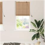vidaXL Rolgordijn met gordijnen Natuur 90 x 220 cm Bamboe