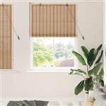vidaXL Rolgordijn met gordijnen Natuur 100 x 160 cm Bamboe
