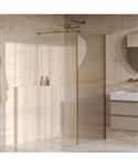 BRAUER Oblivion Flow inloopdouche helder ribbelglas 100x200 met zijwand 30 incl. glascoating Geborst
