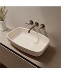 Opbouw Waskom Ideavit Solidpool 55x35x13 cm Solid Surface Creme Mat