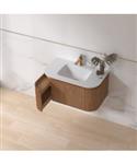 Badmeubelset Sanilux Eleganza 80 cm Keramiek 1 Kraangat Acacia