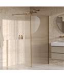 BRAUER Oblivion Flow inloopdouche helder ribbelglas 120x200 met zijwand 30 incl. glascoating Geborst