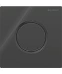 Bedieningsplaat Geberit Type 01 Pneumatisch Sqaure Ronde Knop Git Zwart