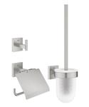 Accessoire set GROHE Start Cube 3-in-1 Met Toiletborstel Supersteel