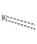 Handdoekhouder GROHE Start Cube 2-Lids, Supersteel
