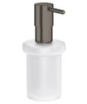 Zeepdispenser GROHE Essentials Hard Graphite Geborsteld
