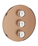 Opbouwdeel GROHE Smartcontrol Volume, Rond (3X) Warm Sunset Geborsteld