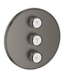 Opbouwdeel GROHE Smartcontrol Volume, Rond (3X) Hard Graphite Geborsteld