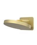 Hoofddouche IVY HALO Wandmodel Inc. Wandbeugel en Inbouwbox 32 cm Geborsteld Mat Goud PVD