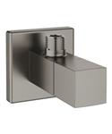 Hoekstopkraan GROHE Eurocube Hard Graphite Geborsteld